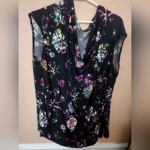 Worthington Women's Diamond 💎 Black multi color Top size 3X